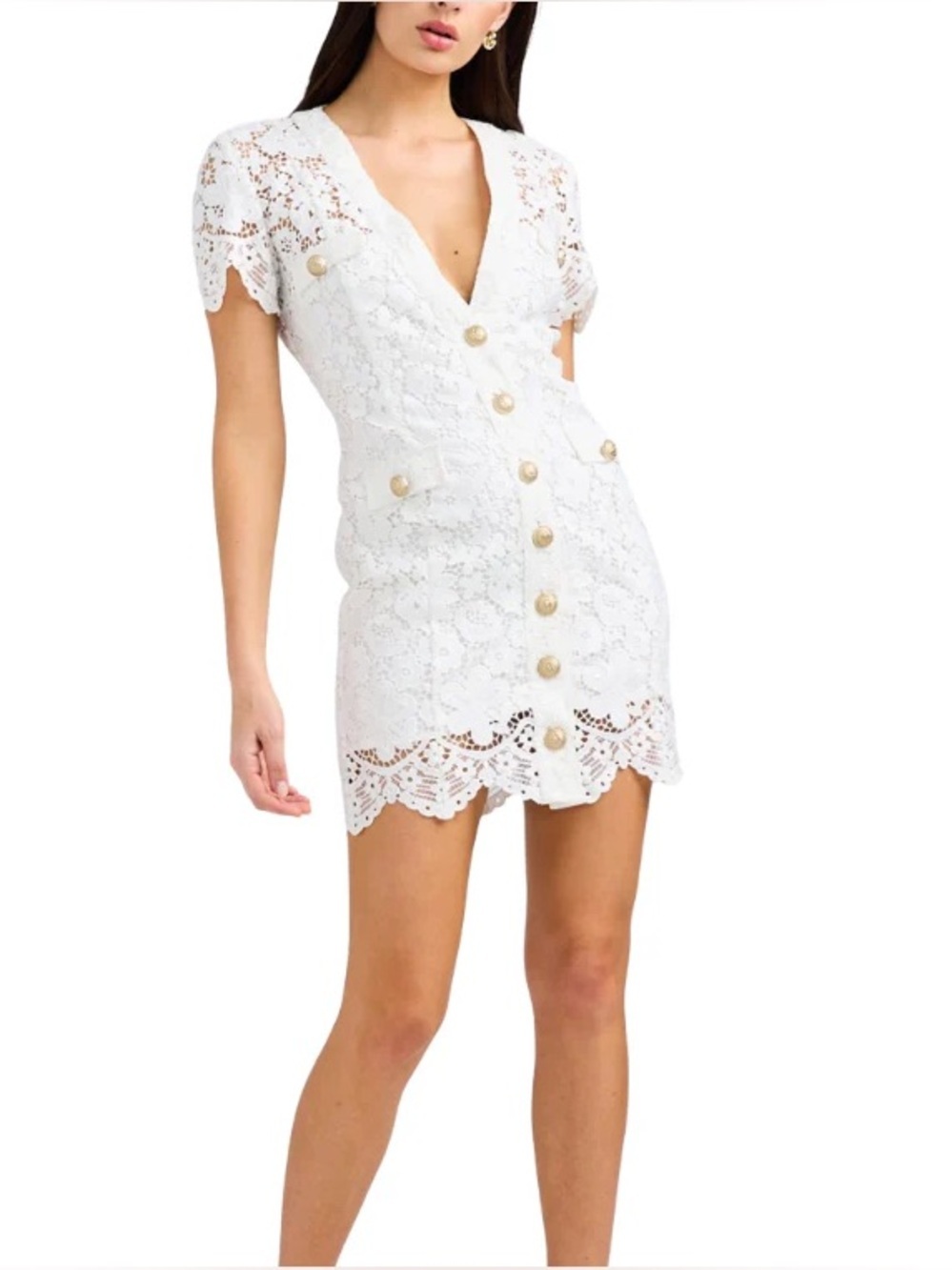 Generation love Anne Lace mini Sheath Dress womens size xl cottagecore NWT - Picture 4 of 16